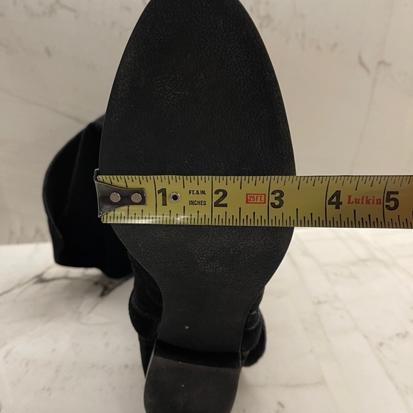 Dani Black over the knee calf suede boots - Picture 6 of 7